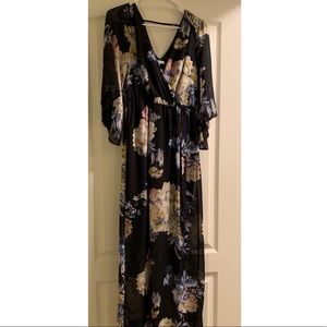 Kimono maxi dress
